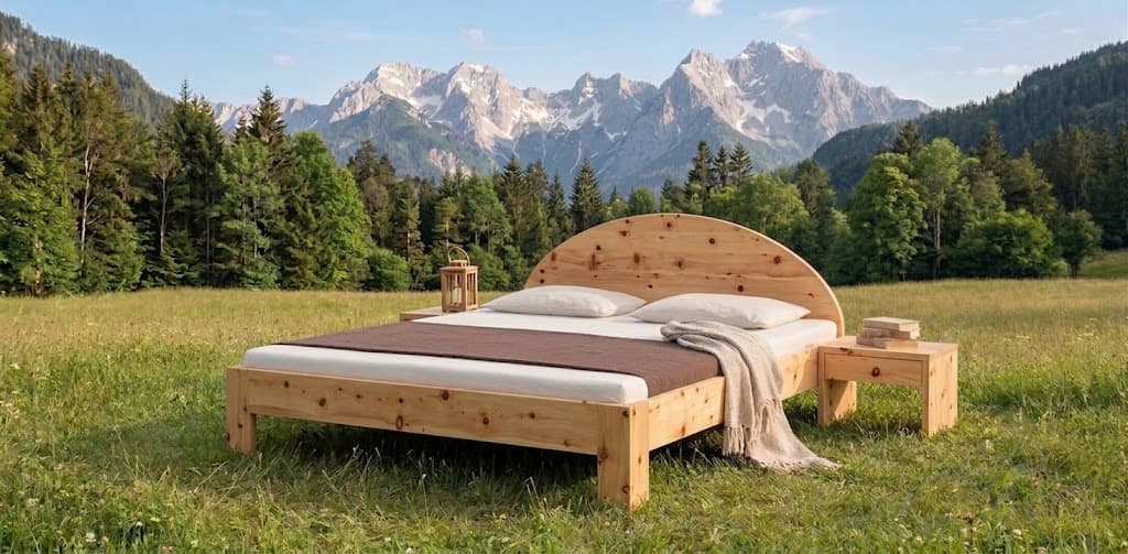 Bettrahmen aus Massivholz, Ansicht 2